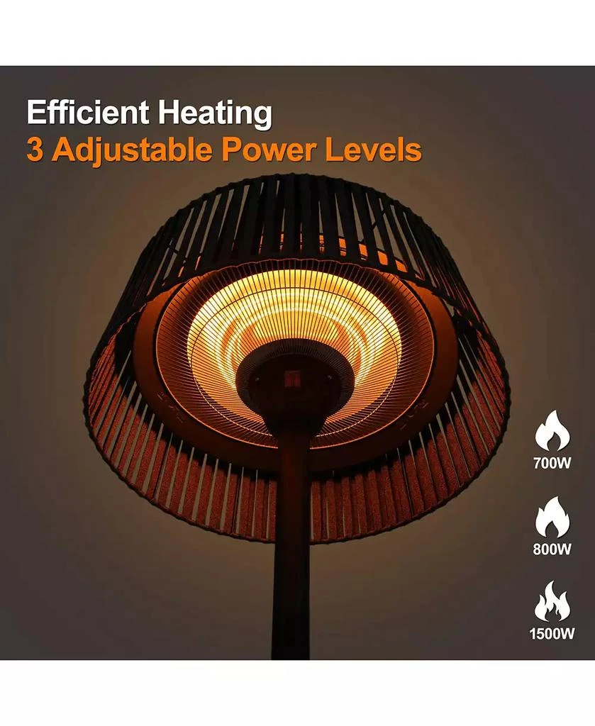 ZACHVO Patio Heater with Remote, 3 Adjustable Power Levels, 78.7" Tall, Waterproof, Anti-Tipping,Indoor and Outdoor 5