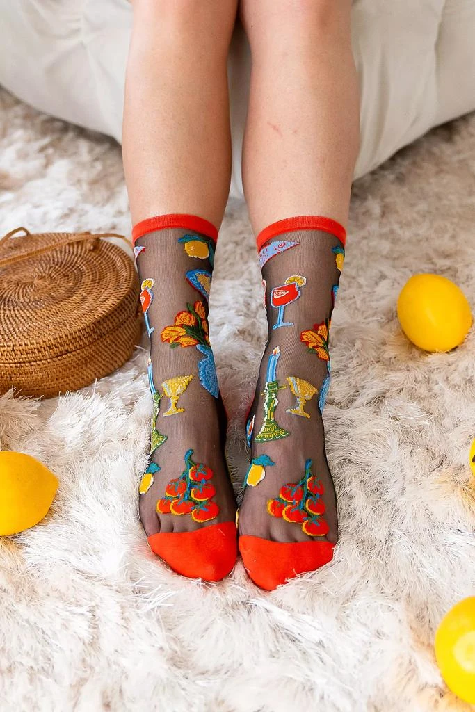 Sock Candy Sock Candy La Dolce Vita Black Sheer Sock 2