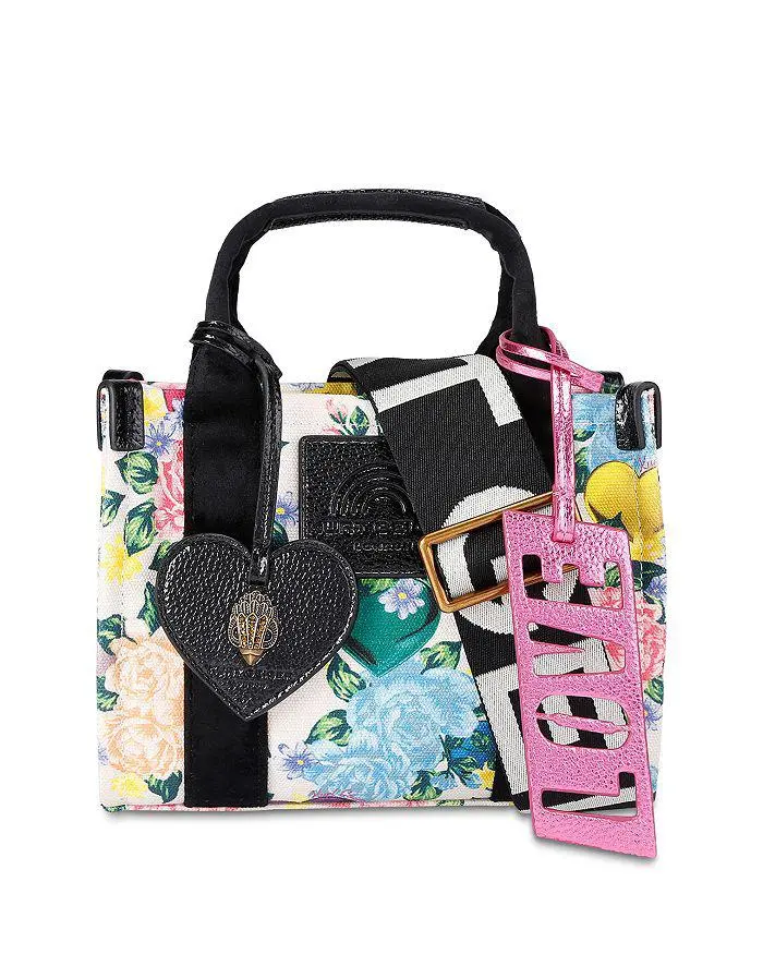 Kurt Geiger Southbank Mini Floral Cotton Tote Bag
