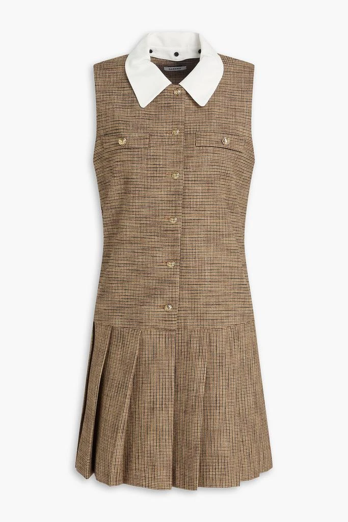 Sandro Houndstooth tweed mini dress