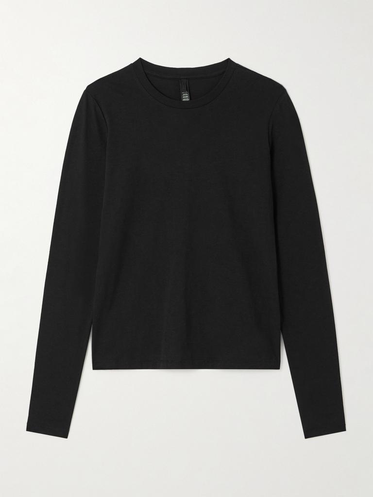 SKIMS Long Sleeve T 恤 （颜色：onyx）