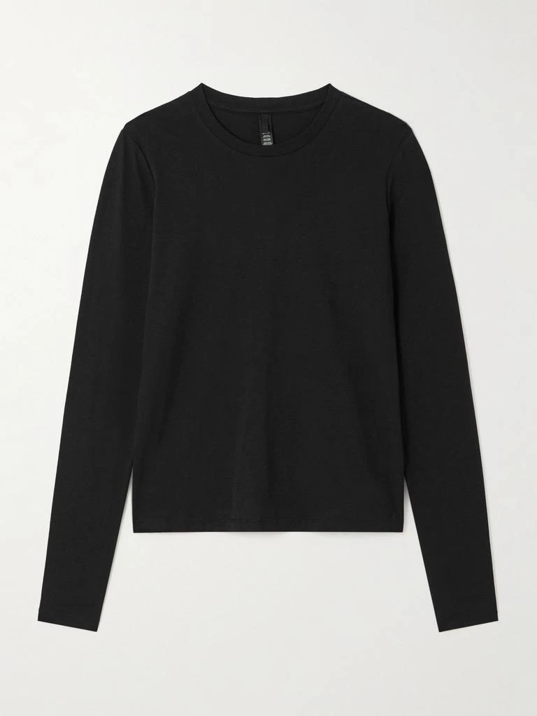 SKIMS Long Sleeve T 恤 （颜色：onyx） 1