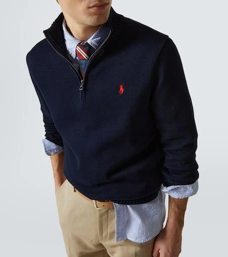 Ralph Lauren Logo cotton half-zip sweater 5