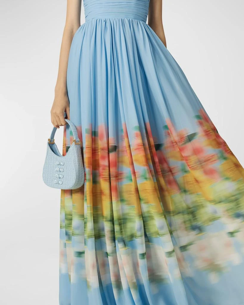 SAU LEE Camille Strapless Abstact-Print Maxi Dress 5