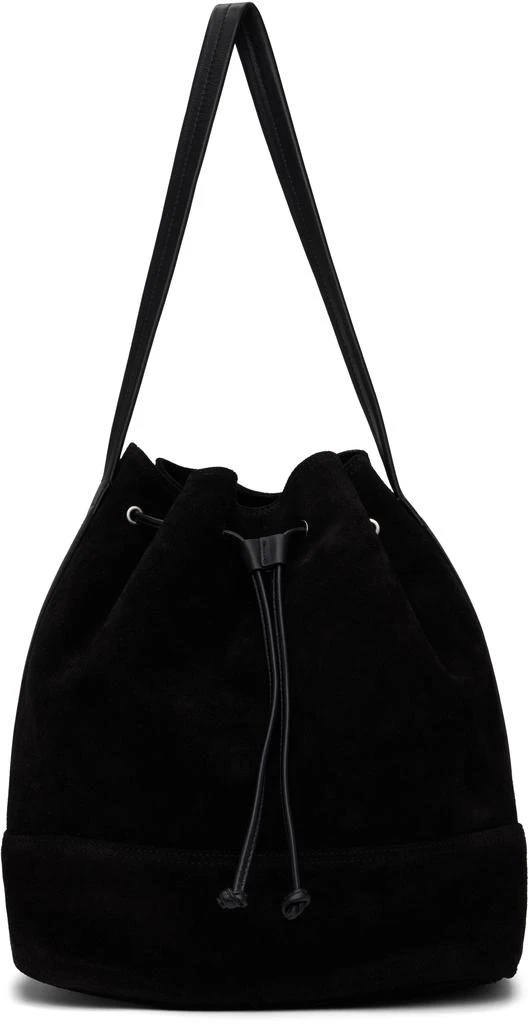 Nothing Written Black Suede Bucket Bag 1