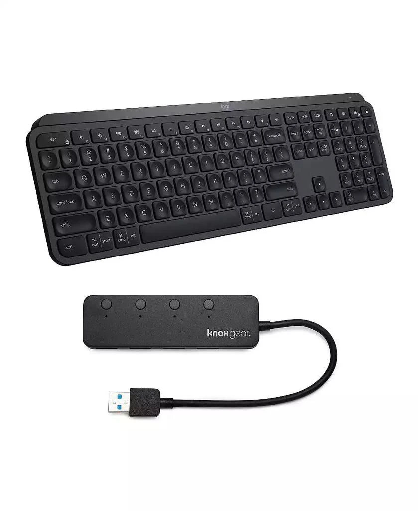 Logitech MX Keys Wireless Keyboard with 4-Port USB Hub - Free Shipping ...