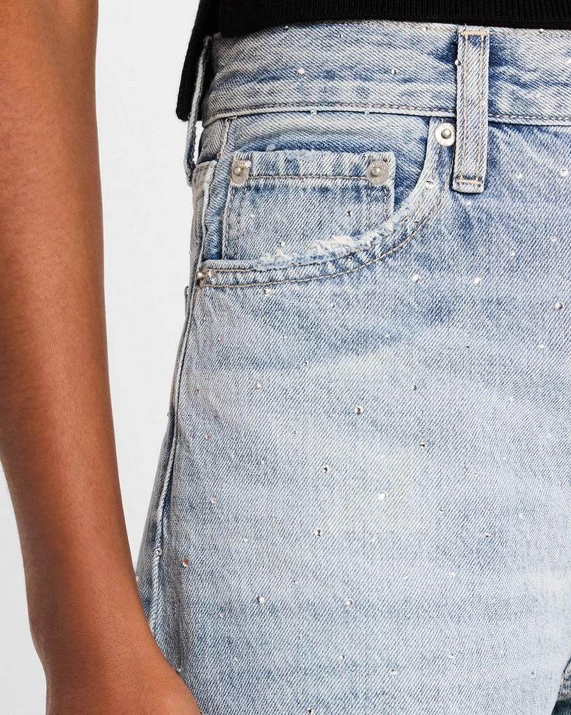 PISTOLA Wes High-Rise Rhinestone Barrel Jeans 5