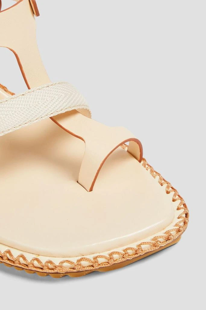 Zimmermann Grosgrain and leather sandals 4