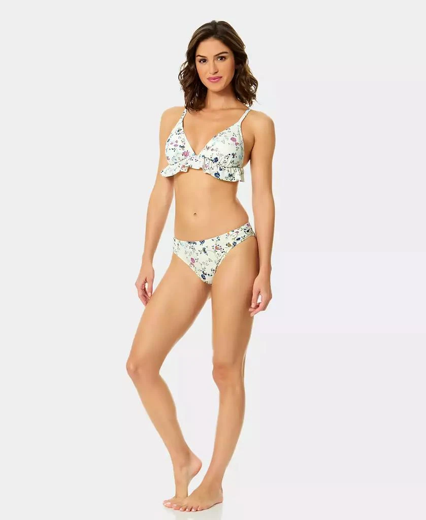 CeCe Women
s Triangle Ruffle Over The Shoulder Bikini Top 2