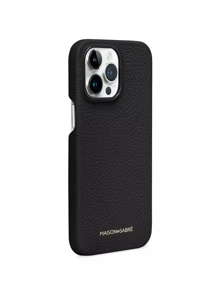 Maison de Sabre Leather Phone Case iPhone 15 Pro 3