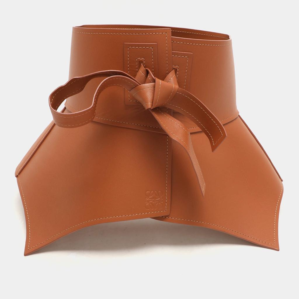 Loewe Loewe Brown Leather Obi Corset Belt S