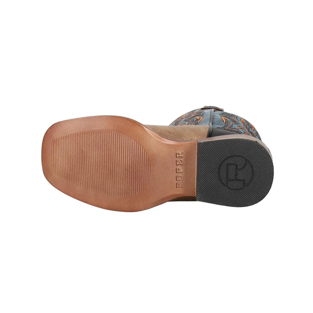 Roper Dalton Square Toe Cowboy Shoes (Little Kid) 5