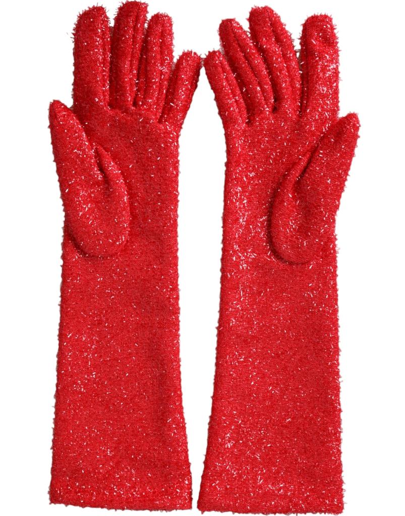 Dolce & Gabbana Lurex Fantasia Mid Arm Length Women's Gloves