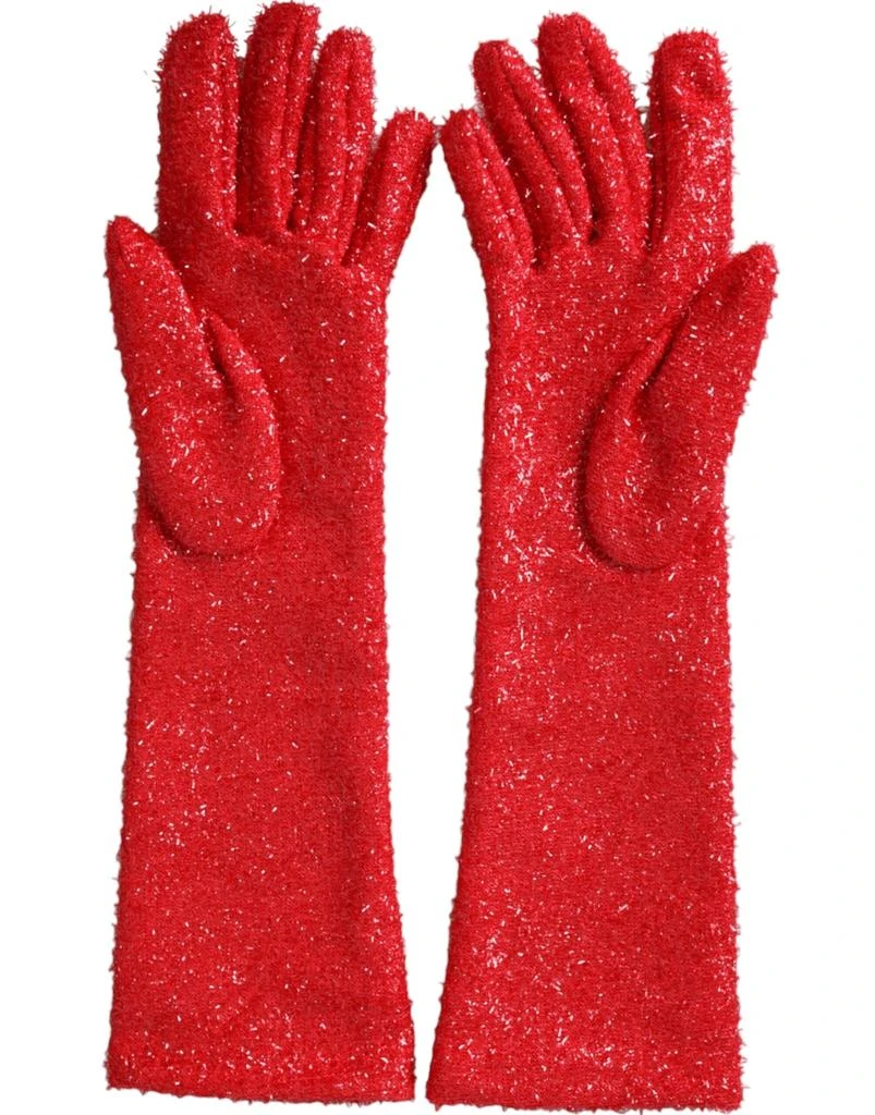 Dolce & Gabbana Lurex Fantasia Mid Arm Length Women's Gloves 2