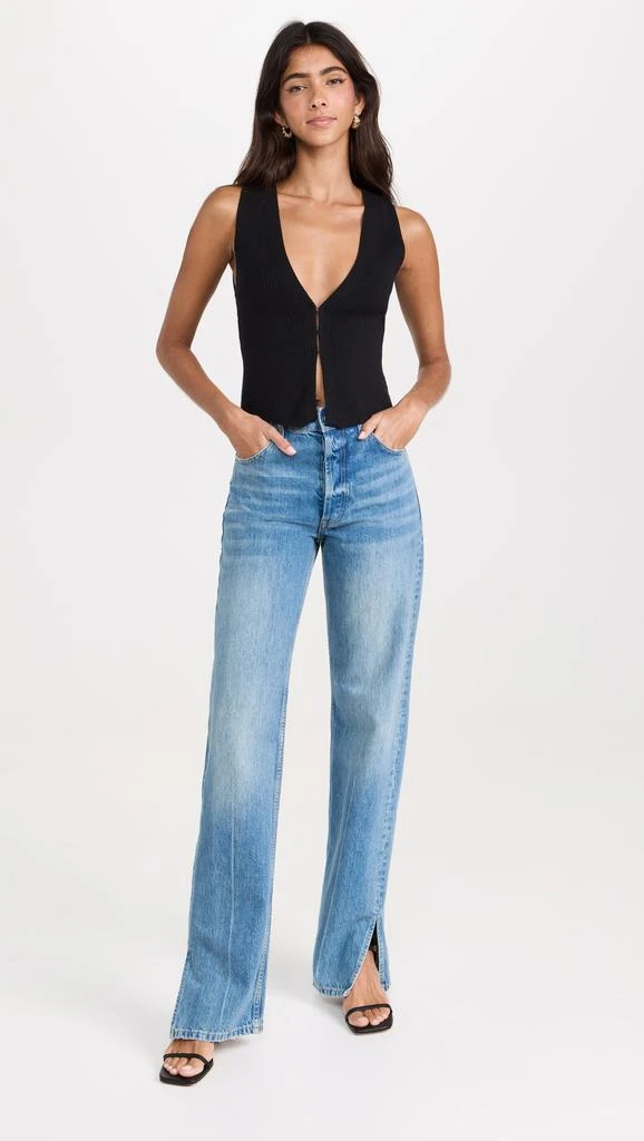 Reformation Myrtle Cotton Sweater Vest 4