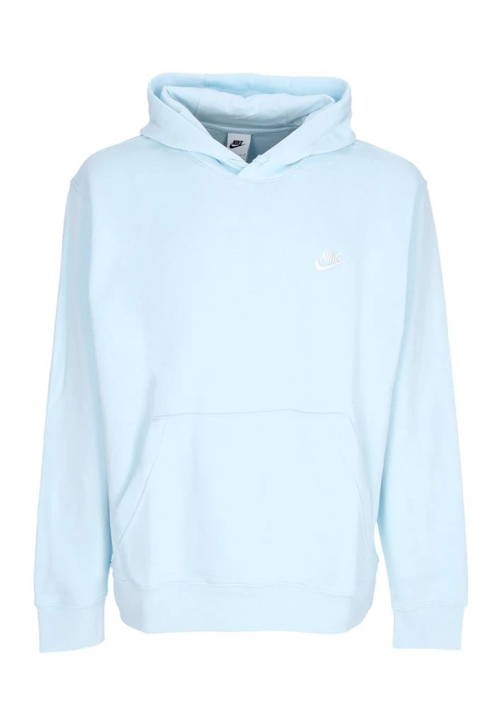 NIKE Men's Sportswear Club Fleece Hoodie Glacier Blue/glacier Blue/white 1
