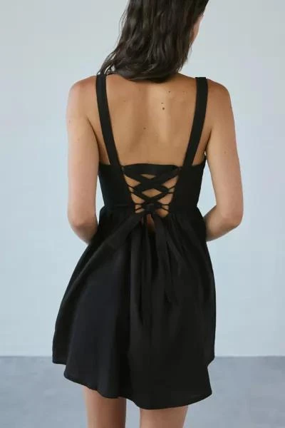 Kiss The Sky Kiss The Sky Belle Tie-Back Corset A-Line Mini Dress 2