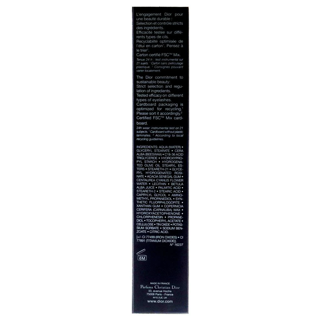 Dior Diorshow 24h Wear Buildable Volume Mascara - 090 Black For Women 0.33 oz Mascara 6