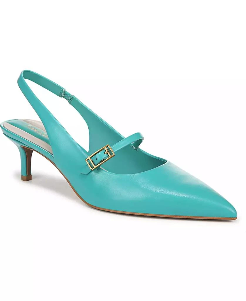 Franco Sarto Women's Khloe Pointed Toe Kitten Heel Slingback Pumps 1