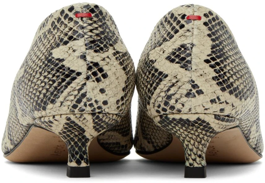 AEYDE Off-White Clara Heels 2