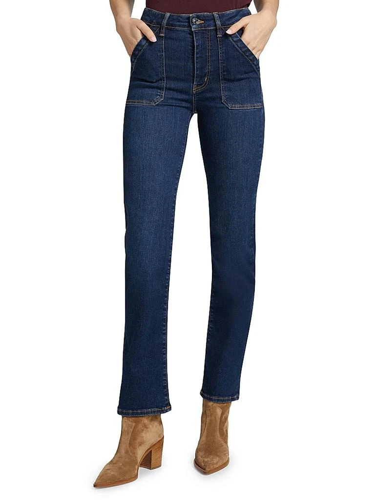 FRAME Utility Mid-Rise Straight Jeans 3