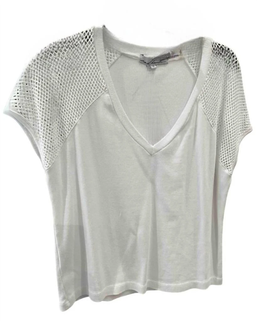 Red Haute Red Haute - Women's Boxy V Neck Tee Top 1