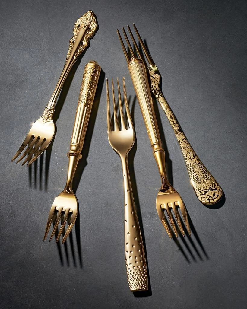 Wallace Silversmiths 65-Piece Gold-Plated Grand Duchess Flatware Service 3