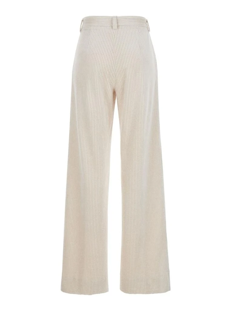 ANTONELLI rimini Beige Palazzo Pants In Corduroy Woman 2