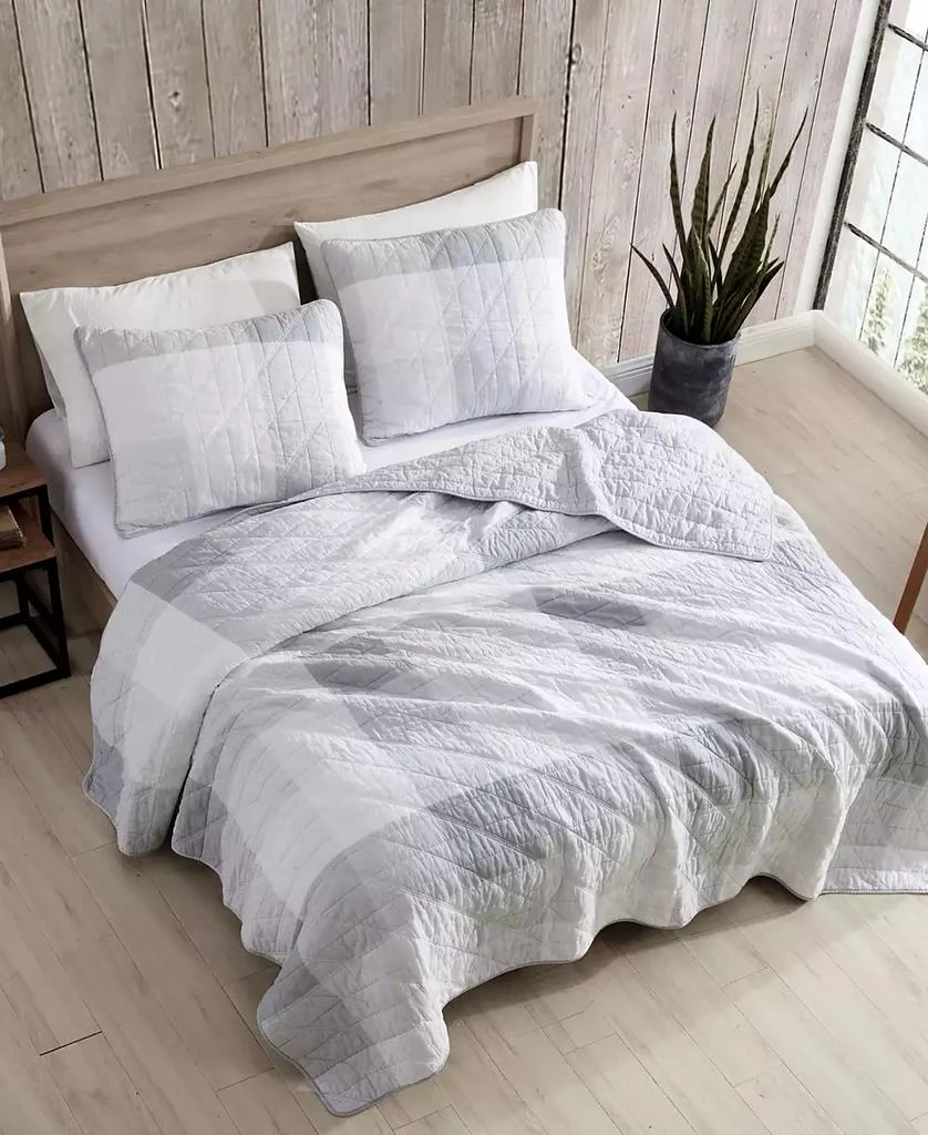 Eddie Bauer Boulder Plaid Reversible 3-Pc. Quilt Set 8