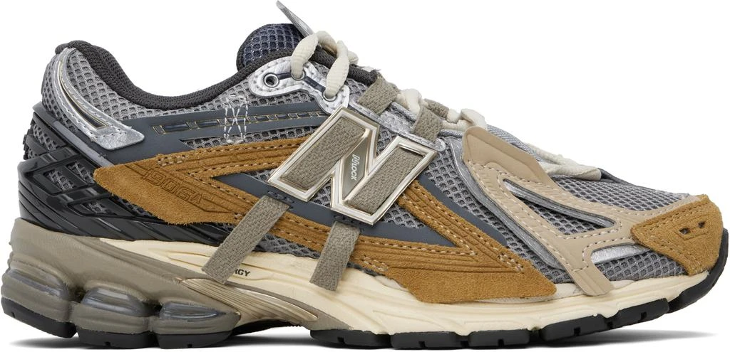 New Balance Gray & Tan 1906A Sneakers 1
