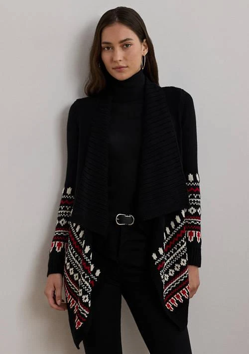 Ralph Lauren Ralph Lauren Fair Isle Cotton Shawl Collar Cardigan 1