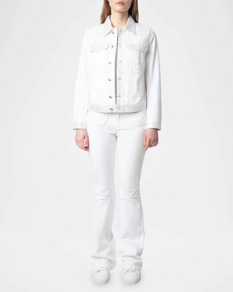 ZADIG & VOLTAIRE Kioky Embellished Denim Jacket 2