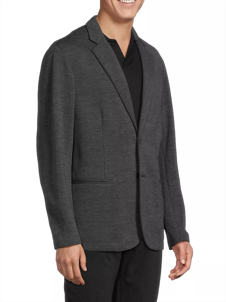 Emporio Armani Virgin Wool-Blend Single-Breasted Jacket 4