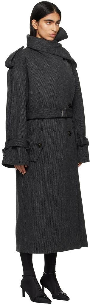 Acne Studios Gray Belted Coat 2