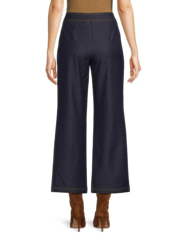 NANETTE nanette lepore Wide Leg Cropped Denim Pants 2
