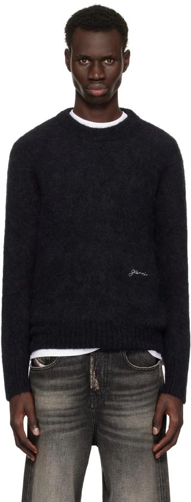 Ganni Black Knit Sweater 1