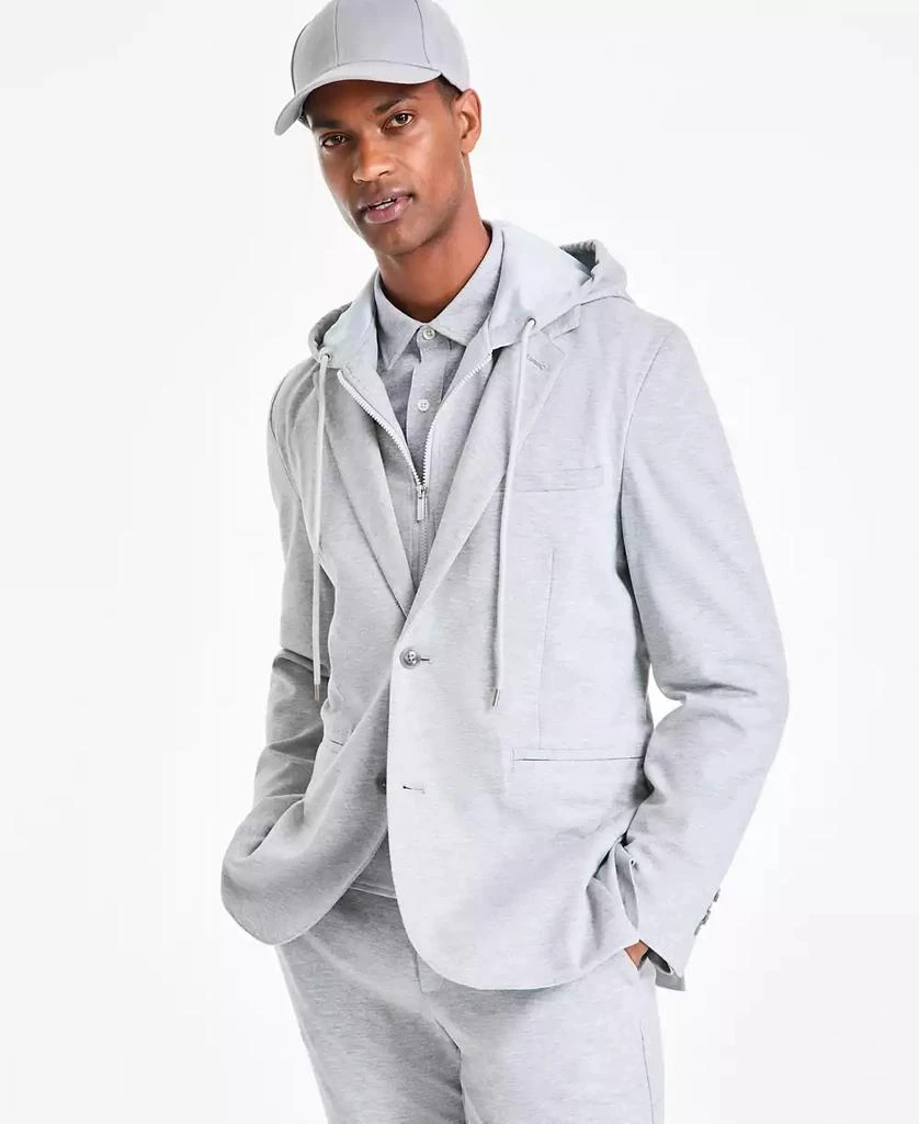 Alfani Men's Modern-Fit Knit Hooded Blazer, Exclusively at Macy's 1