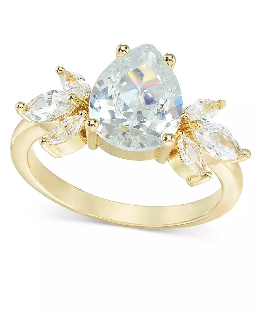 Charter Club Gold-Tone Cubic Zirconia Cluster Ring, Created for Macy's 1