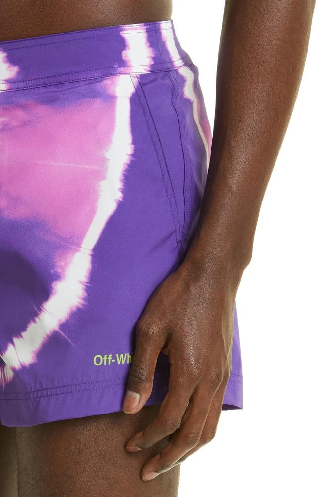 Off-White Sunrise Tie Dye Swim Trunks 5