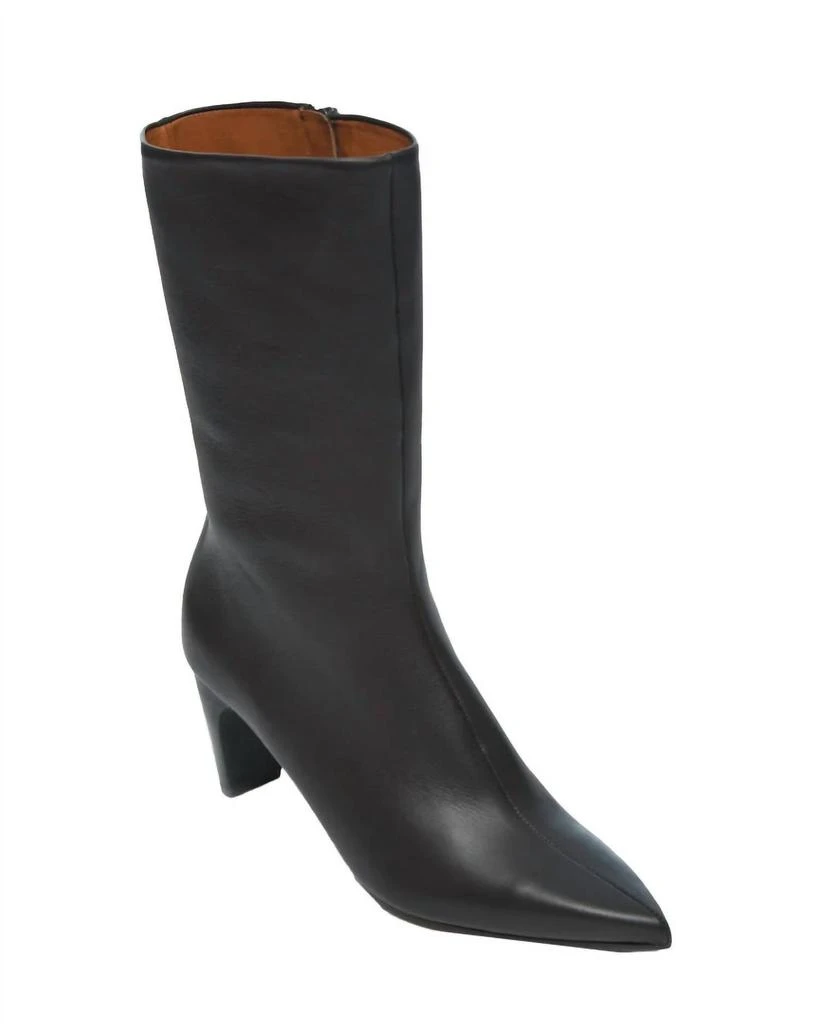 Coclico Platinum Mid Wooden Heel Bootie In Savana Black 2