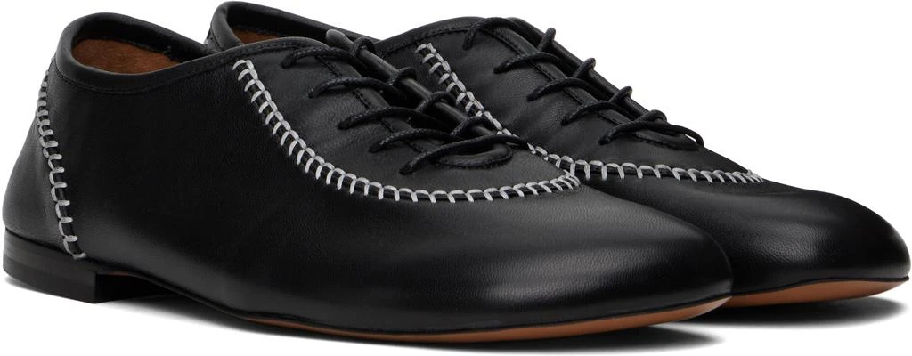WALES BONNER Black Lace-Up Oxfords 4