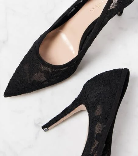 Gianvito Rossi Pointy 85 lace pumps 5