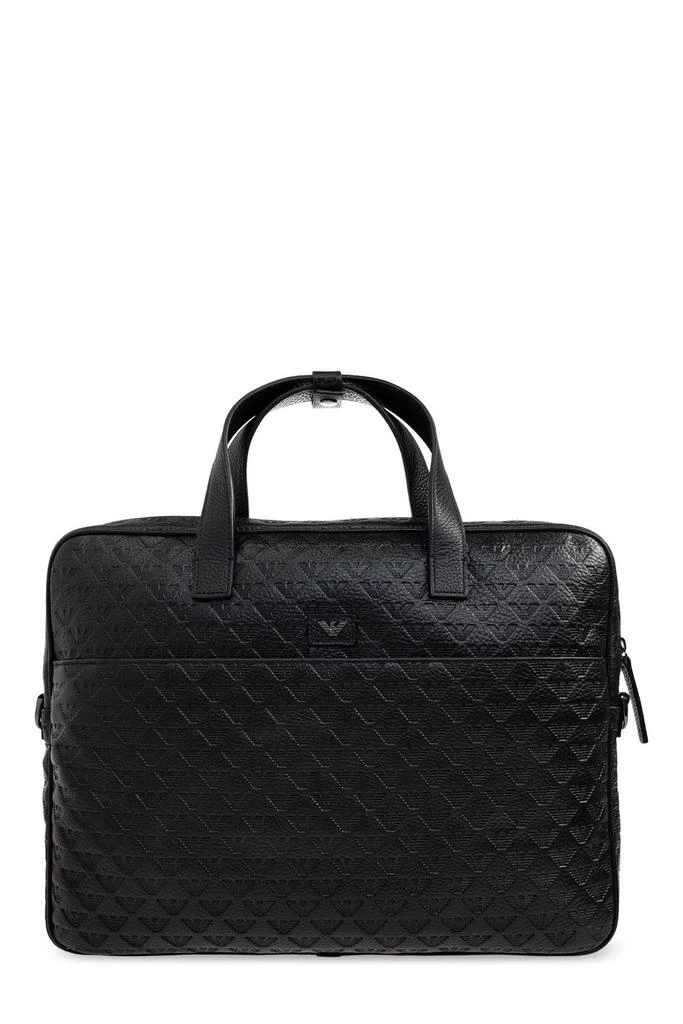 Emporio Armani Emporio Armani Logo Debossed Briefcase 1