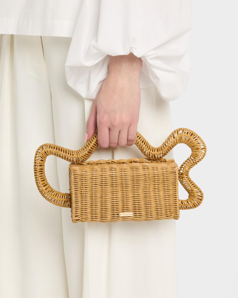 Cult Gaia Elsa Wavy Rattan Clutch Bag - Handbags - Free Shipping