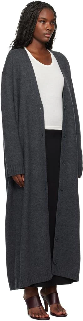 The Frankie Shop Gray Emi Long Knit Cardigan 2