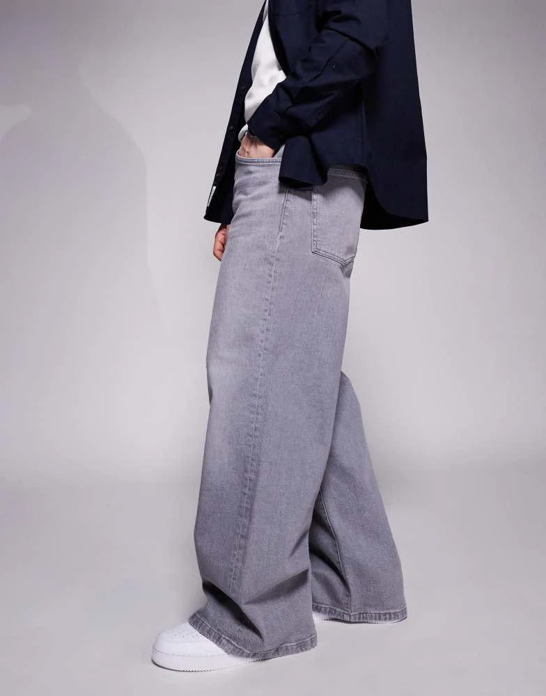 ASOS ASOS DESIGN super baggy jean in grey 2
