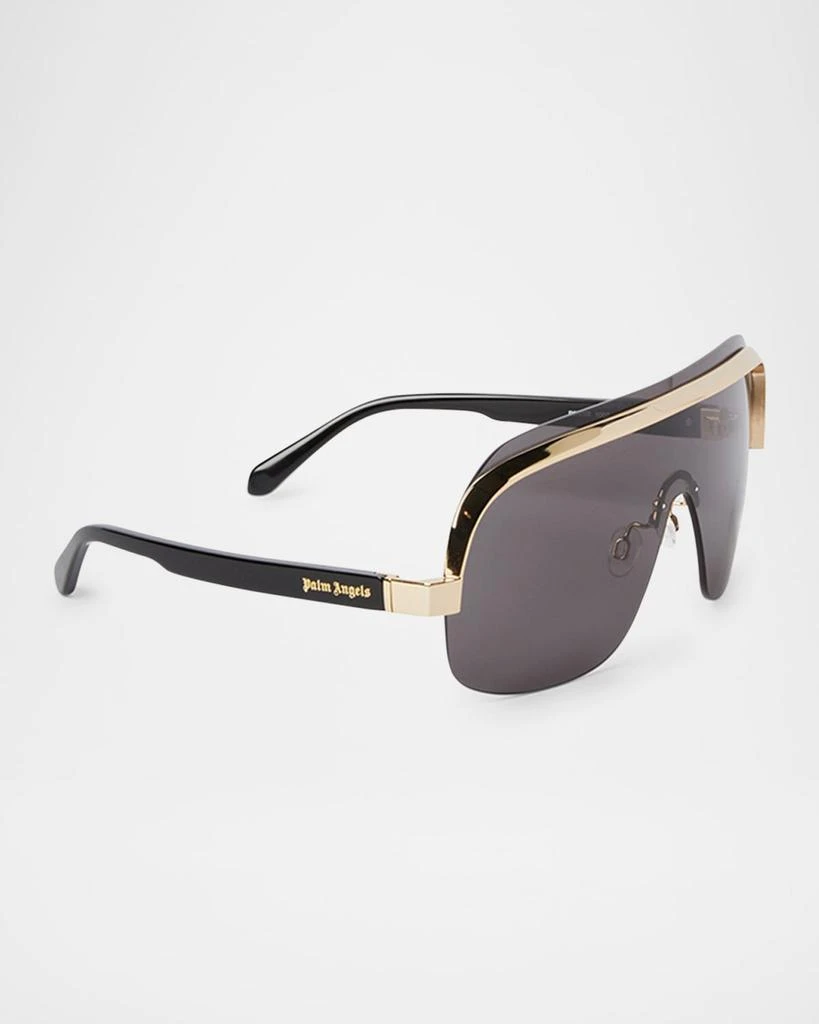 Palm Angels Logo Shield Sunglasses Palm Angels Joshua Shield Acetate Sunglasses | Neiman Marcus main image 3