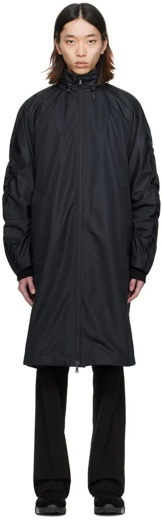 Wooyoungmi Black Ruched Coat 1