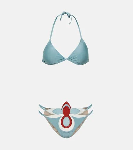 Adriana Degreas Floral-appliqué cutout bikini 1