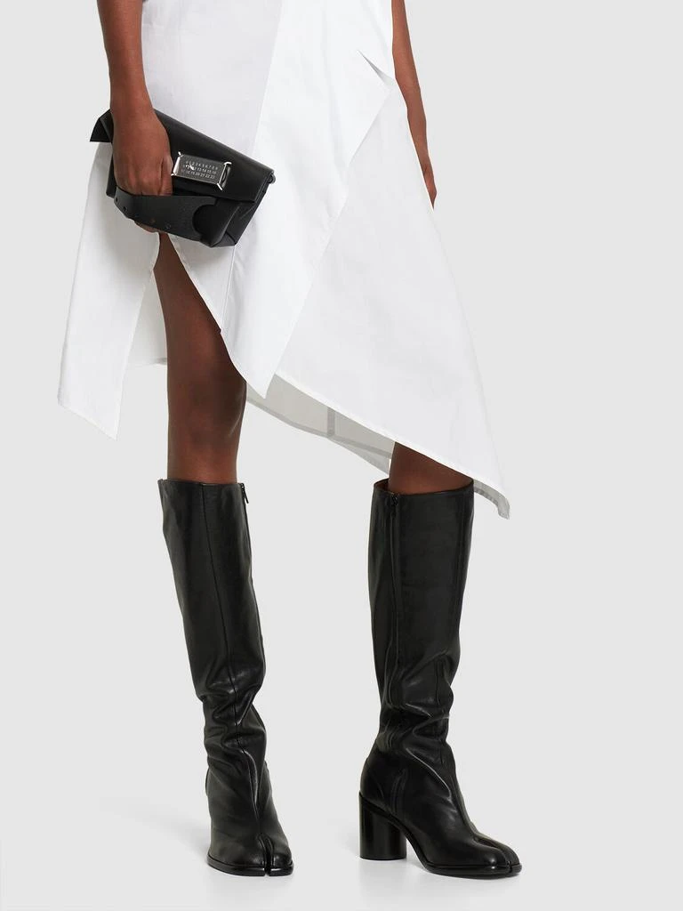 MAISON MARGIELA Small Classique Snatched Leather Clutch 2